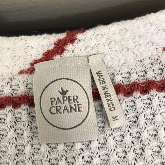 Paper Crane Striped Long Sleeve Top | High Side Slits - Picture 9 of 12